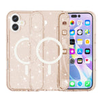 غطاء هاتف مغناطيسي MagSafe بنمط مسحوق لامع على طراز Terminator، لهواتف iPhone 17 Pro Max، iPhone 17 Pro، iPhone 17، iPhone Air
