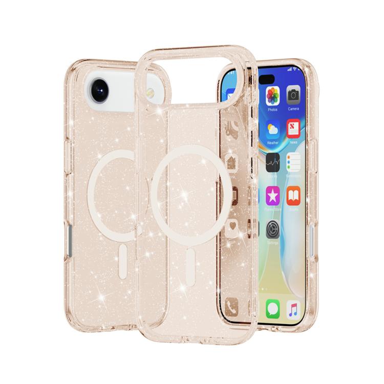 غطاء هاتف مغناطيسي MagSafe بنمط مسحوق لامع على طراز Terminator، لهواتف iPhone 17 Pro Max، iPhone 17 Pro، iPhone 17، iPhone Air