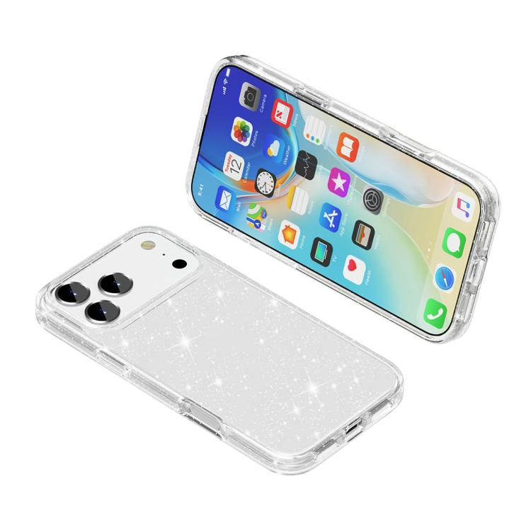 غطاء هاتف مقاوم للصدمات بنمط مسحوق لامع Terminator، لهواتف iPhone 17 Pro Max، iPhone 17 Pro، iPhone 17، iPhone Air