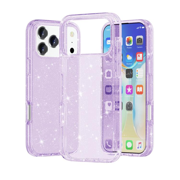 غطاء هاتف مقاوم للصدمات بنمط مسحوق لامع Terminator، لهواتف iPhone 17 Pro Max، iPhone 17 Pro، iPhone 17، iPhone Air