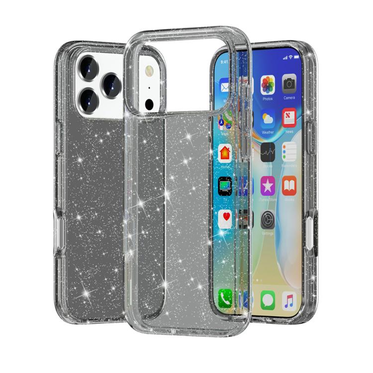 غطاء هاتف مقاوم للصدمات بنمط مسحوق لامع Terminator، لهواتف iPhone 17 Pro Max، iPhone 17 Pro، iPhone 17، iPhone Air