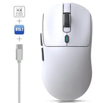 فأرة ألعاب خفيفة الوزن HXSJ T68 بثلاثة أوضاع سلكية 2.4G BT5.1 لاسلكية، T68