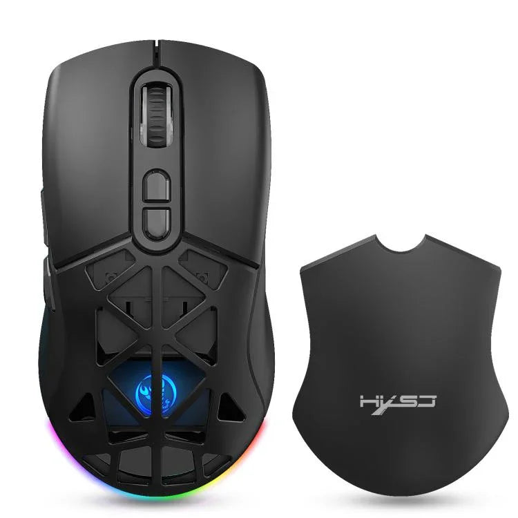 فأرة لاسلكية قابلة لإعادة الشحن HXSJ T26 بوضعين 2.4G BT5.1، T26