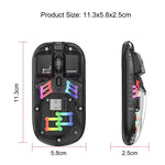 فأرة لاسلكية شفافة HXSJ T200 بوضعين 2.4G BT5.0 RGB، T200