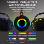 مكبر صوت محمول خارجي PRO13 بقوة 20 واط مقاوم للماء IPX5 مع إضاءة RGB، مكبر صوت ستيريو وسوبوفر