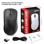 ماوس لاسلكي خفيف الوزن HXSJ T700 ثلاثي الوضع