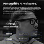 نظارات Zeblaze Eyewear AI للتصوير، صوت مفتوح، مساعد ذكي بالذكاء الاصطناعي