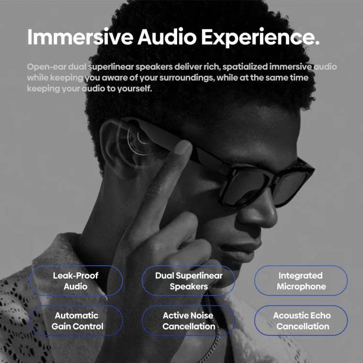 نظارات Zeblaze Eyewear AI للتصوير، صوت مفتوح، مساعد ذكي بالذكاء الاصطناعي