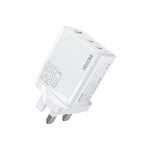 شاحن سريع WK WP-U66 Kinkong بقوة 65 واط مزدوج USB-C / Type-C + USB GaN، قابس المملكة المتحدة، قابس الولايات المتحدة، قابس الاتحاد الأوروبي