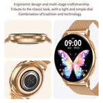 ساعة ذكية نسائية CY29 بشاشة AMOLED مقاس 1.32 بوصة، تدعم تطبيق COFIT
