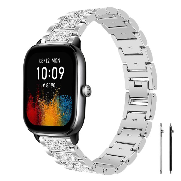 xDfind Diamond Jewelry Steel Watch Band, 22mm For Amazfit GTR 4/3/3 Pro/Bip6/Bip5, 20mm For Amazfit Bip U / Lite / Bip 3 Pro, 20mm For Amazfit GTS4 mini/GTS3/2/2E/GT2 mini, 18mm For Huawei GT5/GT4 41mm / OPPO Watch X2 Mini, 14mm For Garmin Lily 2      ...