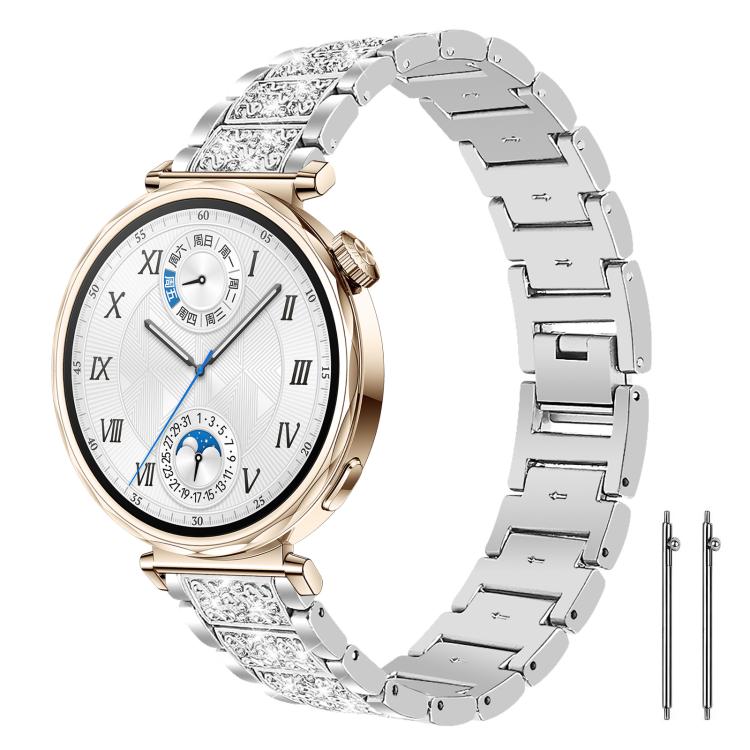 xDfind Diamond Jewelry Steel Watch Band, 22mm For Amazfit GTR 4/3/3 Pro/Bip6/Bip5, 20mm For Amazfit Bip U / Lite / Bip 3 Pro, 20mm For Amazfit GTS4 mini/GTS3/2/2E/GT2 mini, 18mm For Huawei GT5/GT4 41mm / OPPO Watch X2 Mini, 14mm For Garmin Lily 2      ...