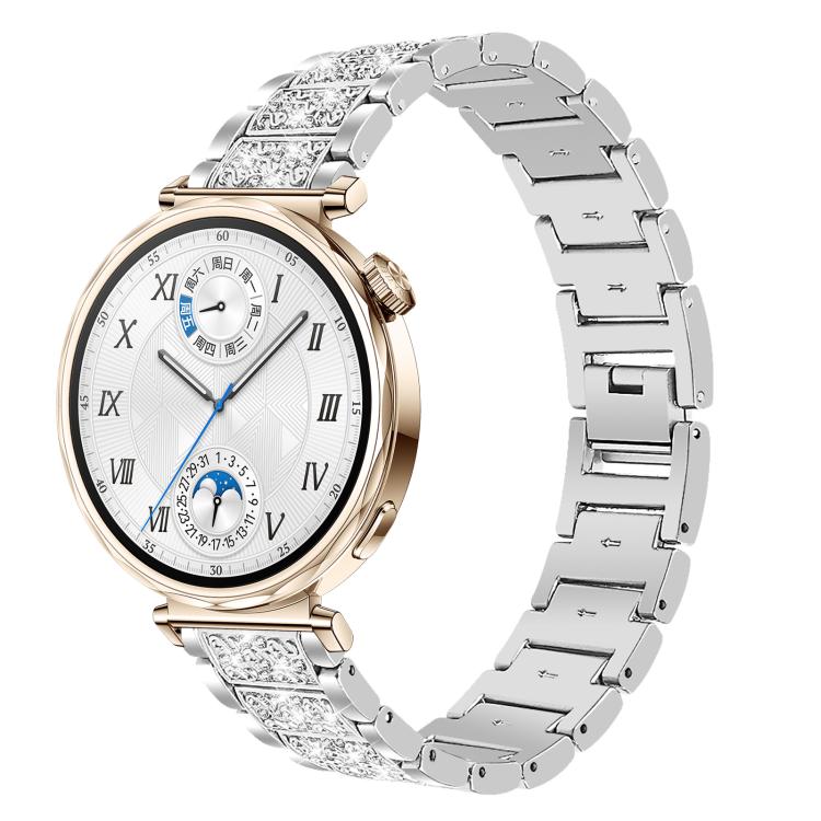 xDfind Diamond Jewelry Steel Watch Band, 22mm For Amazfit GTR 4/3/3 Pro/Bip6/Bip5, 20mm For Amazfit Bip U / Lite / Bip 3 Pro, 20mm For Amazfit GTS4 mini/GTS3/2/2E/GT2 mini, 18mm For Huawei GT5/GT4 41mm / OPPO Watch X2 Mini, 14mm For Garmin Lily 2      ...