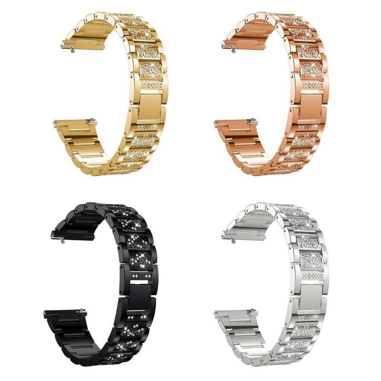xDfind Diamond Jewelry Steel Watch Band, 22mm For Amazfit GTR 4/3/3 Pro/Bip6/Bip5, 20mm For Amazfit Bip U / Lite / Bip 3 Pro, 20mm For Amazfit GTS4 mini/GTS3/2/2E/GT2 mini, 18mm For Huawei GT5/GT4 41mm / OPPO Watch X2 Mini, 14mm For Garmin Lily 2      ...