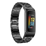 xDfind Diamond Jewelry Stainless Steel Watch Band, For Fitbit Charge 6 / 5 18mm, For Fitbit Inspire 3 12mm, For Fitbit Versa 4 / 3 / Sense2 / 1 20mm, For Fitbit Luxe / Special Edition 12mm, For Fitbit Inspire 2 / Ace 3 14mm, For Fitbit Charge 4 / 3 18mm