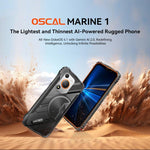 Blackview Oscal Marine 1، شاشة 6.56 بوصة، أندرويد 15، معالج Unisoc UMS9230E T615 ثماني النواة، شبكة 4G، OTG، NFC، 4GB+128GB