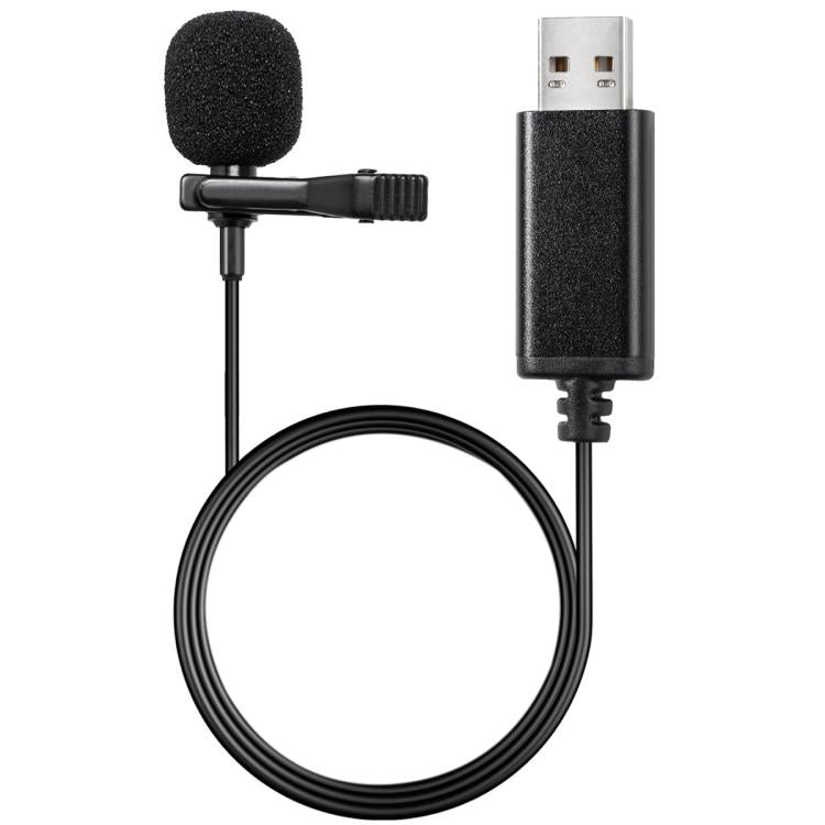 ميكروفون لافالير بواجهة USB لتسجيل المؤتمرات الحية على اللابتوب، بواجهة USB