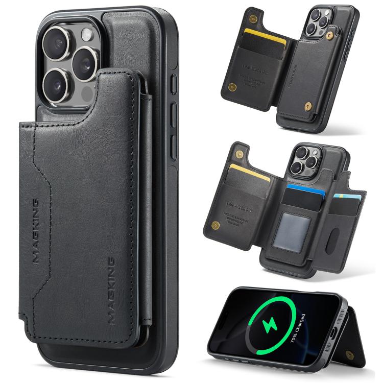 غطاء هاتف MAGKING K3 مع حقيبة بطاقة RFID قابلة للفصل وماجسيف، لهواتف iPhone 17e / 16e، iPhone 17، iPhone 16 Pro Max، iPhone 16 Pro، iPhone 16 Plus، iPhone 16