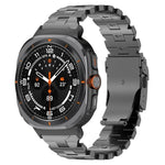 سوار ساعة من سبيكة التيتانيوم مع إبزيم أمان فراشة، لساعات Samsung Galaxy Watch Ultra 47mm / Ultra 2025