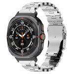 سوار ساعة من سبيكة التيتانيوم مع إبزيم أمان فراشة، لساعات Samsung Galaxy Watch Ultra 47mm / Ultra 2025