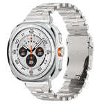 سوار ساعة من سبيكة التيتانيوم مع إبزيم أمان فراشة، لساعات Samsung Galaxy Watch Ultra 47mm / Ultra 2025