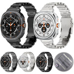 سوار ساعة من سبيكة التيتانيوم مع إبزيم أمان فراشة، لساعات Samsung Galaxy Watch Ultra 47mm / Ultra 2025