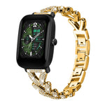 xDfind Small Twist Diamond Metal Watch Band, 20mm For COROS APEX 2 42mm / PACE 2, 20mm For Huawei Watch GT4 / GT3 / GT2, 20mm For Amazfit Bip U / Bip Lite / Bip 3 Pro, 20mm For Amazfit GTS4 Mini/3/2 /2e/2 Mini, 20mm For Xiaomi Haylou RS4 Plus LS11 / LS...