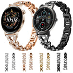xDfind Small Twist Diamond Metal Watch Band, 20mm For COROS APEX 2 42mm / PACE 2, 20mm For Huawei Watch GT4 / GT3 / GT2, 20mm For Amazfit Bip U / Bip Lite / Bip 3 Pro, 20mm For Amazfit GTS4 Mini/3/2 /2e/2 Mini, 20mm For Xiaomi Haylou RS4 Plus LS11 / LS...