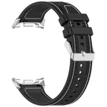 سوار ساعة xDfind من النايلون الهجين مع جديلة سيليكون، لساعات Samsung Galaxy Watch 8 / 8 Classic بمقاس 22 مم