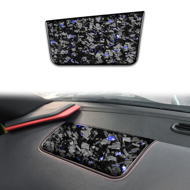 Forged Gold Foil Carbon Fiber Car Front Passenger Seat Panel Decorative Sticker for Chevrolet Corvette C8 2020-, Right Driver, Front Passenger Seat Panel, Right Driver