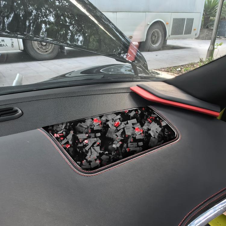 Forged Gold Foil Carbon Fiber Car Front Passenger Seat Panel Decorative Sticker for Chevrolet Corvette C8 2020-, Left Driver, Front Passenger Seat Panel, Left Driver