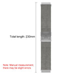 xDfind Milanese Parachute Buckle Stainless Steel Raised Fine Mesh Watch Band, 22mm