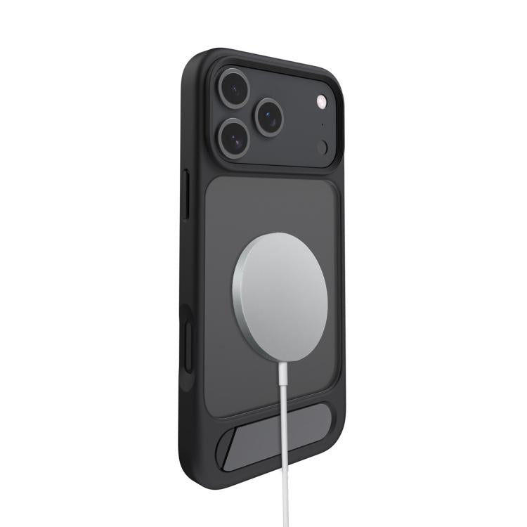 حافظة Kalebol MagSafe غير مرئية مع حامل مائل، حافظة هجينة من PC وTPU لهواتف iPhone 14 Pro، iPhone 14 Pro Max، iPhone 13 Pro Max، iPhone 13 Pro، iPhone 13