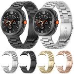 سوار ساعة من الفولاذ المقاوم للصدأ بثلاث خرزات، لساعات Samsung Galaxy Watch8 / Watch8 Classic