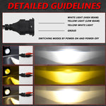 T14 2pcs/Pack 55W 3 inch High Power Dual Lens Fog Light Left and Right Mount Holder Style, For DAF Trucks