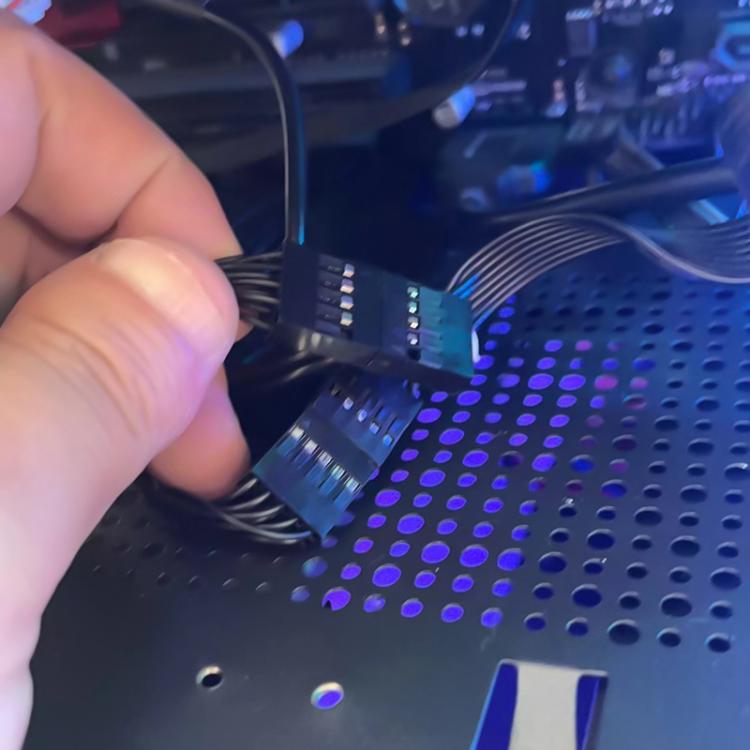 كابل تمديد محول USB 2 في 1 للوحة الأم للكمبيوتر المكتبي، 9 دبابيس