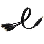 3 in 1 DC 3.5mm Audio Cable with Stereo, 3.5mm