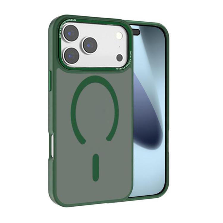 غطاء هاتف Kalebol بإطار عدسة معدني مع MagSafe من PC غير لامع، لهواتف iPhone 17 Pro Max، iPhone 17 Pro، iPhone 17، iPhone Air، iPhone 16 Pro Max