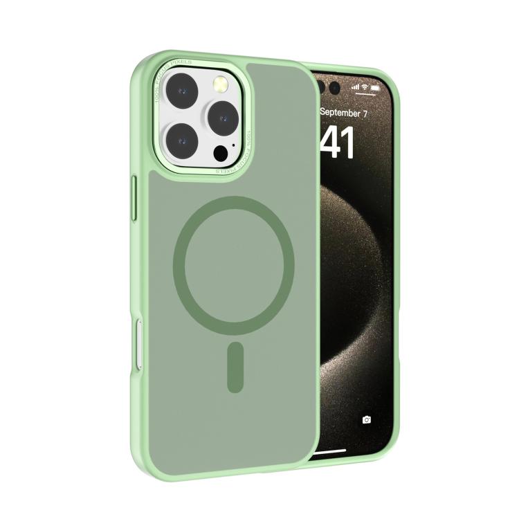 غطاء هاتف Kalebol بإطار عدسة معدني مع MagSafe من PC غير لامع، لهواتف iPhone 16 Pro، iPhone 16 Plus، iPhone 16، iPhone 15 Pro Max، iPhone 15 Pro