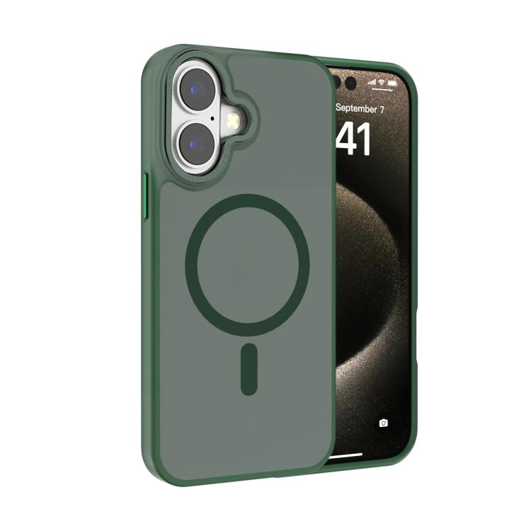 غطاء هاتف Kalebol بإطار عدسة معدني مع MagSafe من PC غير لامع، لهواتف iPhone 16 Pro، iPhone 16 Plus، iPhone 16، iPhone 15 Pro Max، iPhone 15 Pro