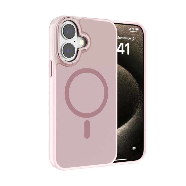 غطاء هاتف Kalebol بإطار عدسة معدني مع MagSafe من PC غير لامع، لهواتف iPhone 16 Pro، iPhone 16 Plus، iPhone 16، iPhone 15 Pro Max، iPhone 15 Pro