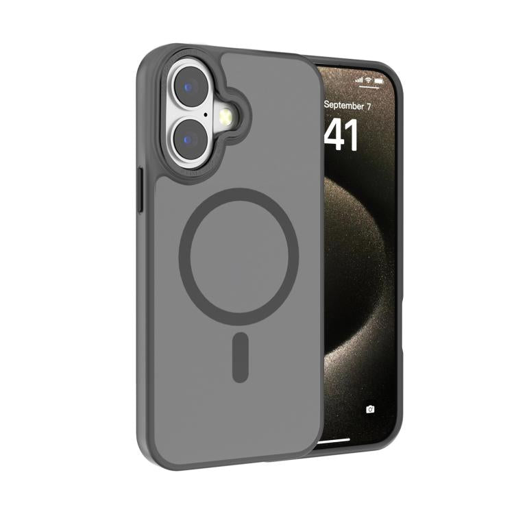 غطاء هاتف Kalebol بإطار عدسة معدني مع MagSafe من PC غير لامع، لهواتف iPhone 16 Pro، iPhone 16 Plus، iPhone 16، iPhone 15 Pro Max، iPhone 15 Pro