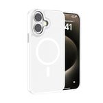 غطاء هاتف Kalebol بإطار عدسة معدني مع MagSafe من PC غير لامع، لهواتف iPhone 16 Pro، iPhone 16 Plus، iPhone 16، iPhone 15 Pro Max، iPhone 15 Pro