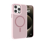 غطاء هاتف Kalebol بإطار عدسة معدني مع MagSafe من PC غير لامع، لهواتف iPhone 16 Pro، iPhone 16 Plus، iPhone 16، iPhone 15 Pro Max، iPhone 15 Pro