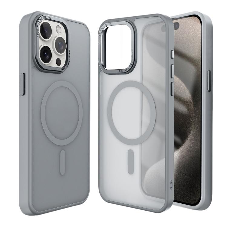 غطاء هاتف Kalebol بإطار عدسة معدني مع MagSafe من PC غير لامع، لهواتف iPhone 16 Pro، iPhone 16 Plus، iPhone 16، iPhone 15 Pro Max، iPhone 15 Pro