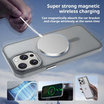 غطاء هاتف Kalebol بإطار عدسة معدني مع MagSafe من PC غير لامع، لهواتف iPhone 16 Pro، iPhone 16 Plus، iPhone 16، iPhone 15 Pro Max، iPhone 15 Pro