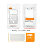 غطاء هاتف Kalebol بإطار عدسة معدني مع MagSafe من PC غير لامع، لهواتف iPhone 16 Pro، iPhone 16 Plus، iPhone 16، iPhone 15 Pro Max، iPhone 15 Pro