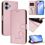 غطاء هاتف Litter Panda من الجلد مع نقش RFID وحبل معصم، لهواتف iPhone 17e / 16e، iPhone 17 Pro Max، iPhone 17 Pro، iPhone 17، iPhone Air، iPhone 16 Pro Max، iPhone 16 Pro، iPhone 16 Plus