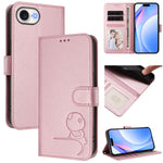 غطاء هاتف Litter Panda من الجلد مع نقش RFID وحبل معصم، لهواتف iPhone 17e / 16e، iPhone 17 Pro Max، iPhone 17 Pro، iPhone 17، iPhone Air، iPhone 16 Pro Max، iPhone 16 Pro، iPhone 16 Plus