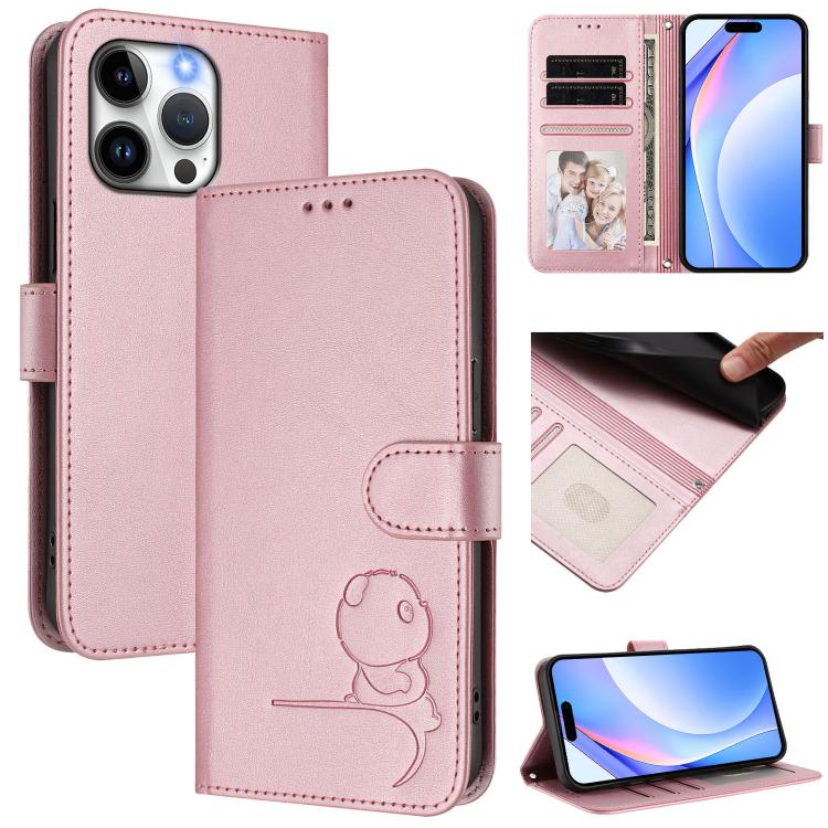 حافظة هاتف جلدية بنقش باندا صغير مع حماية RFID وحبل معصم، لهواتف iPhone 14 Pro Max، iPhone SE 2022 / 2020 / 8 / 7، iPhone 13 Pro Max، iPhone 13 Pro، iPhone 13 mini، iPhone 12 / 12 Pro، iPhone 12 Pro Max، iPhone 12 mini